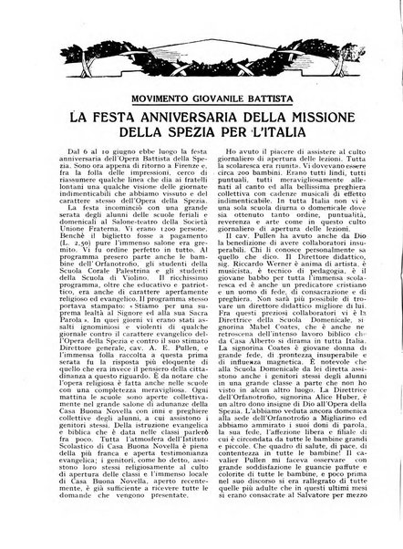 Il testimonio periodico cristiano battista