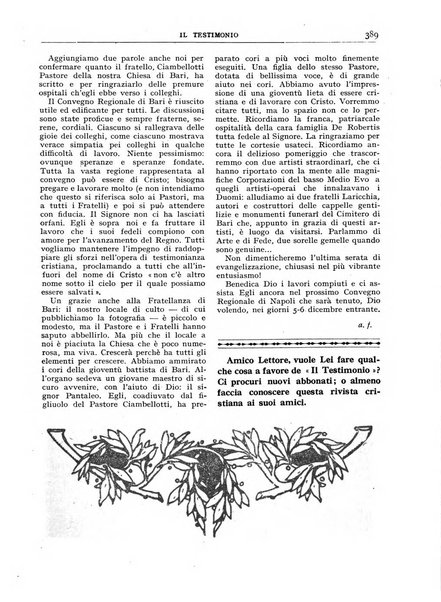 Il testimonio periodico cristiano battista