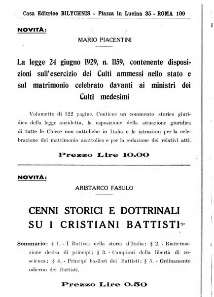 Il testimonio periodico cristiano battista