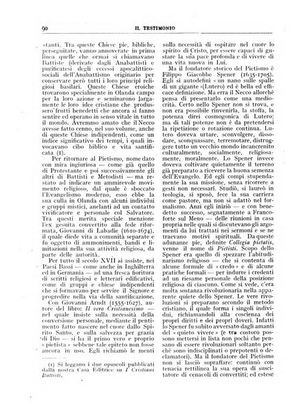 Il testimonio periodico cristiano battista