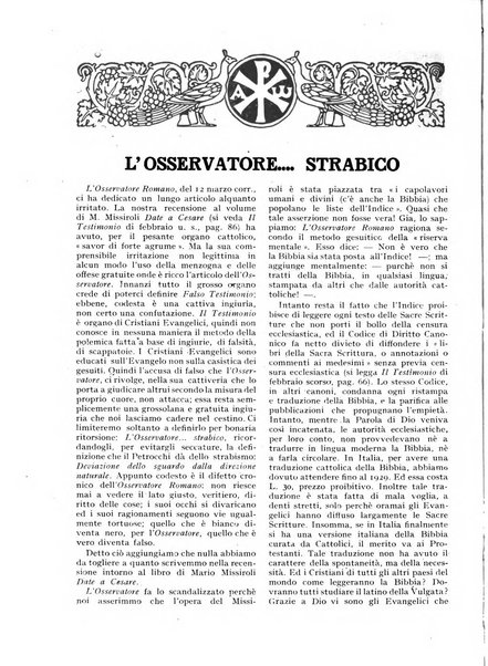 Il testimonio periodico cristiano battista