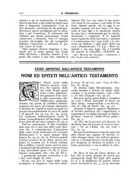 Il testimonio periodico cristiano battista