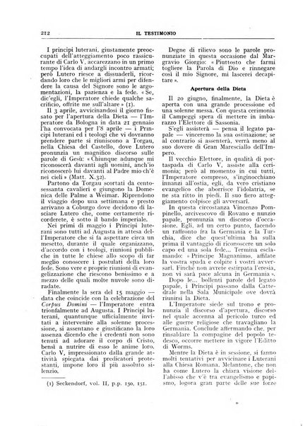 Il testimonio periodico cristiano battista