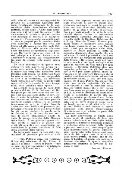 Il testimonio periodico cristiano battista