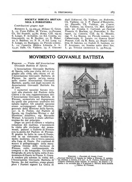 Il testimonio periodico cristiano battista