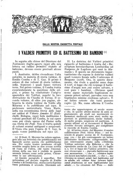 Il testimonio periodico cristiano battista