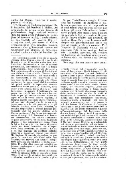 Il testimonio periodico cristiano battista