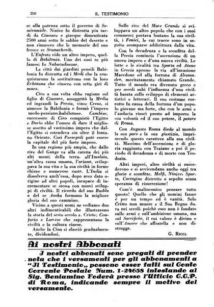 Il testimonio periodico cristiano battista