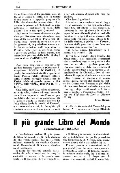 Il testimonio periodico cristiano battista