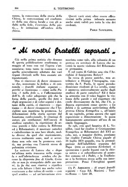 Il testimonio periodico cristiano battista