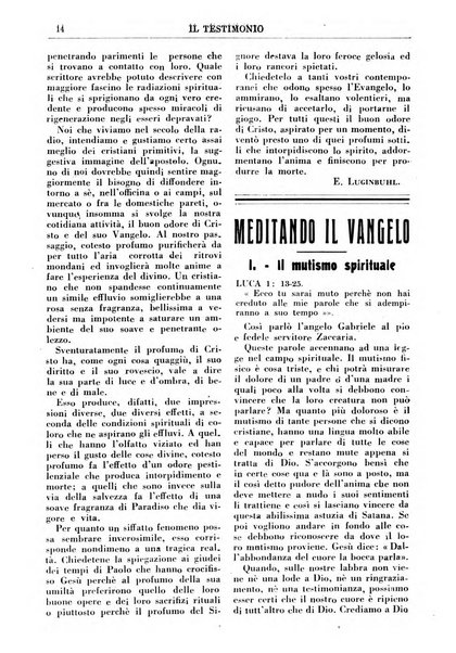 Il testimonio periodico cristiano battista