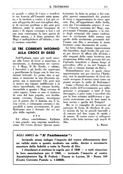 Il testimonio periodico cristiano battista