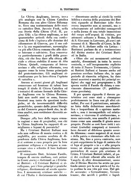 Il testimonio periodico cristiano battista