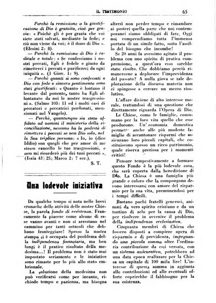 Il testimonio periodico cristiano battista