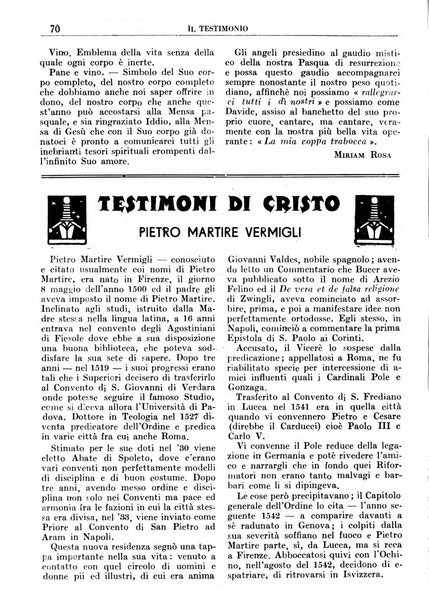 Il testimonio periodico cristiano battista