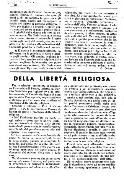 Il testimonio periodico cristiano battista