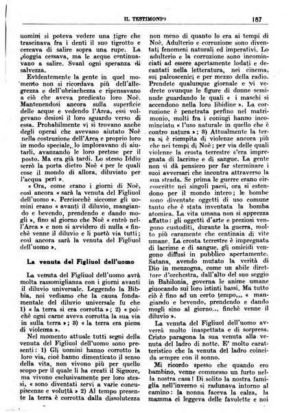 Il testimonio periodico cristiano battista