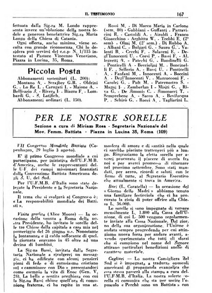 Il testimonio periodico cristiano battista