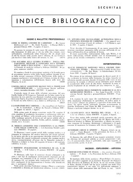 Securitas rassegna della sicurezza e dell'igiene nell'industria e nell'agricoltura - Anno 14, n. 4 (apr. 1927)-anno 65, n. 5/12 (1981)