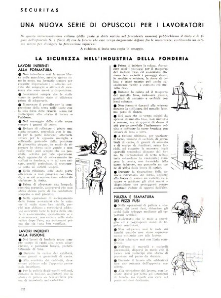 Securitas rassegna della sicurezza e dell'igiene nell'industria e nell'agricoltura - Anno 14, n. 4 (apr. 1927)-anno 65, n. 5/12 (1981)