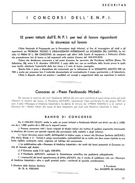 Securitas rassegna della sicurezza e dell'igiene nell'industria e nell'agricoltura - Anno 14, n. 4 (apr. 1927)-anno 65, n. 5/12 (1981)