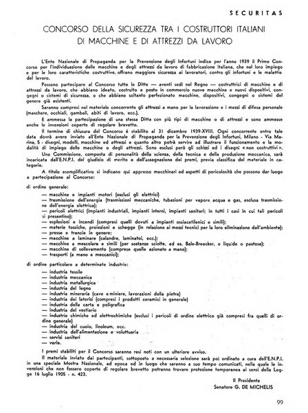 Securitas rassegna della sicurezza e dell'igiene nell'industria e nell'agricoltura - Anno 14, n. 4 (apr. 1927)-anno 65, n. 5/12 (1981)