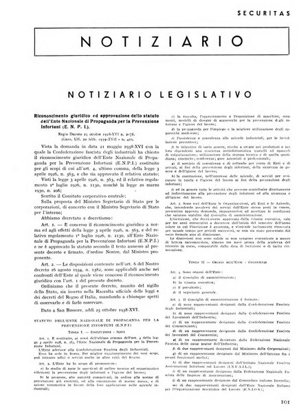 Securitas rassegna della sicurezza e dell'igiene nell'industria e nell'agricoltura - Anno 14, n. 4 (apr. 1927)-anno 65, n. 5/12 (1981)