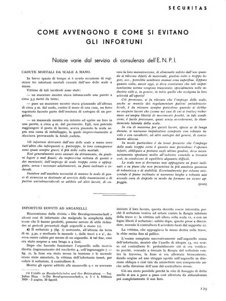 Securitas rassegna della sicurezza e dell'igiene nell'industria e nell'agricoltura - Anno 14, n. 4 (apr. 1927)-anno 65, n. 5/12 (1981)