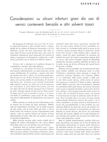 Securitas rassegna della sicurezza e dell'igiene nell'industria e nell'agricoltura - Anno 14, n. 4 (apr. 1927)-anno 65, n. 5/12 (1981)