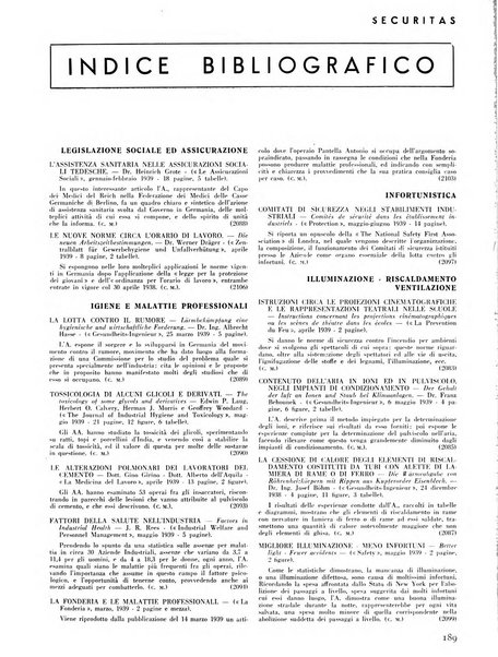 Securitas rassegna della sicurezza e dell'igiene nell'industria e nell'agricoltura - Anno 14, n. 4 (apr. 1927)-anno 65, n. 5/12 (1981)