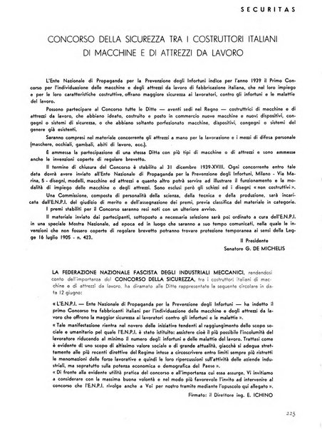 Securitas rassegna della sicurezza e dell'igiene nell'industria e nell'agricoltura - Anno 14, n. 4 (apr. 1927)-anno 65, n. 5/12 (1981)