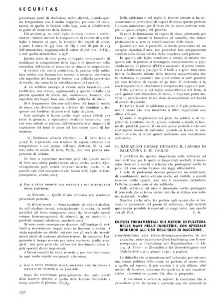 Securitas rassegna della sicurezza e dell'igiene nell'industria e nell'agricoltura - Anno 14, n. 4 (apr. 1927)-anno 65, n. 5/12 (1981)