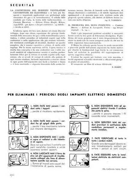 Securitas rassegna della sicurezza e dell'igiene nell'industria e nell'agricoltura - Anno 14, n. 4 (apr. 1927)-anno 65, n. 5/12 (1981)