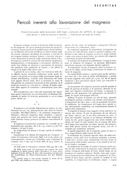 Securitas rassegna della sicurezza e dell'igiene nell'industria e nell'agricoltura - Anno 14, n. 4 (apr. 1927)-anno 65, n. 5/12 (1981)