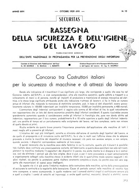 Securitas rassegna della sicurezza e dell'igiene nell'industria e nell'agricoltura - Anno 14, n. 4 (apr. 1927)-anno 65, n. 5/12 (1981)