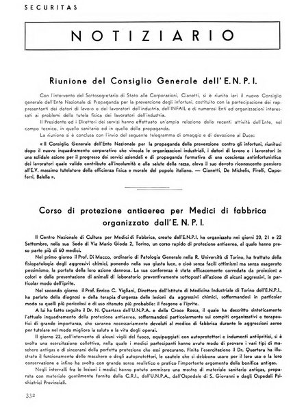 Securitas rassegna della sicurezza e dell'igiene nell'industria e nell'agricoltura - Anno 14, n. 4 (apr. 1927)-anno 65, n. 5/12 (1981)