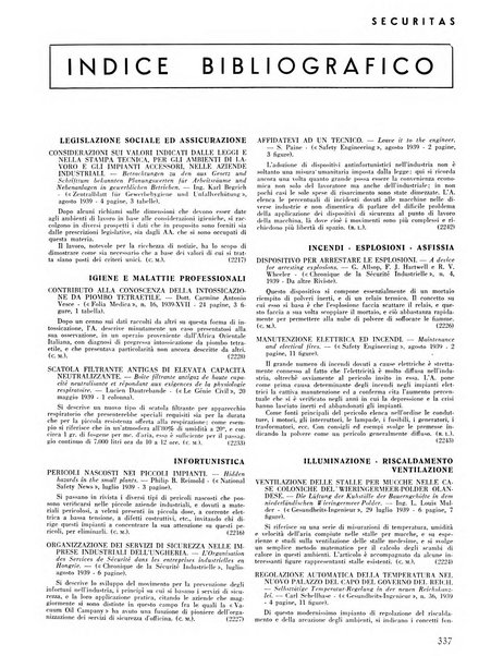 Securitas rassegna della sicurezza e dell'igiene nell'industria e nell'agricoltura - Anno 14, n. 4 (apr. 1927)-anno 65, n. 5/12 (1981)