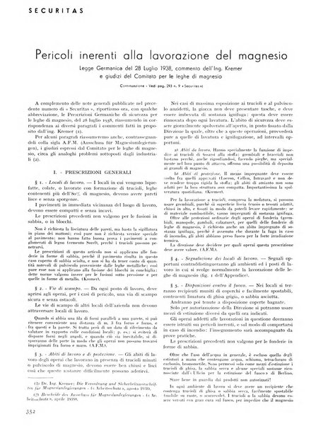 Securitas rassegna della sicurezza e dell'igiene nell'industria e nell'agricoltura - Anno 14, n. 4 (apr. 1927)-anno 65, n. 5/12 (1981)