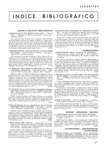 Securitas rassegna della sicurezza e dell'igiene nell'industria e nell'agricoltura - Anno 14, n. 4 (apr. 1927)-anno 65, n. 5/12 (1981)