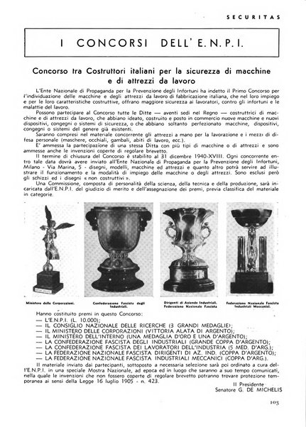 Securitas rassegna della sicurezza e dell'igiene nell'industria e nell'agricoltura - Anno 14, n. 4 (apr. 1927)-anno 65, n. 5/12 (1981)