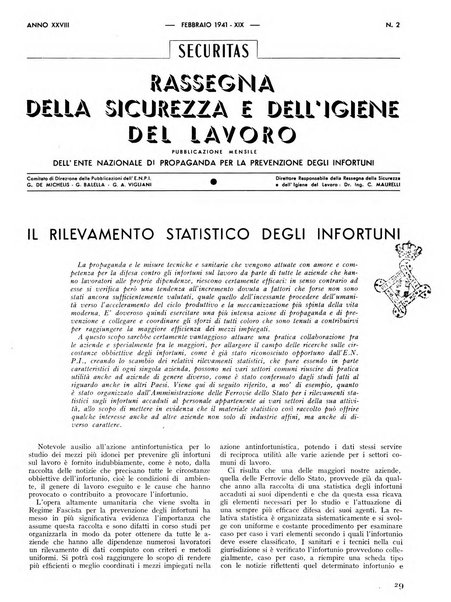 Securitas rassegna della sicurezza e dell'igiene nell'industria e nell'agricoltura - Anno 14, n. 4 (apr. 1927)-anno 65, n. 5/12 (1981)