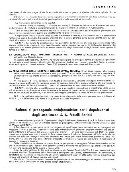 Securitas rassegna della sicurezza e dell'igiene nell'industria e nell'agricoltura - Anno 14, n. 4 (apr. 1927)-anno 65, n. 5/12 (1981)