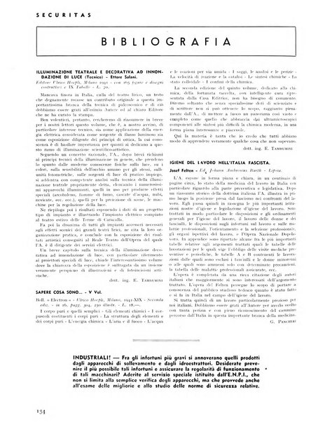 Securitas rassegna della sicurezza e dell'igiene nell'industria e nell'agricoltura - Anno 14, n. 4 (apr. 1927)-anno 65, n. 5/12 (1981)