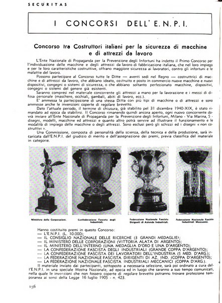 Securitas rassegna della sicurezza e dell'igiene nell'industria e nell'agricoltura - Anno 14, n. 4 (apr. 1927)-anno 65, n. 5/12 (1981)