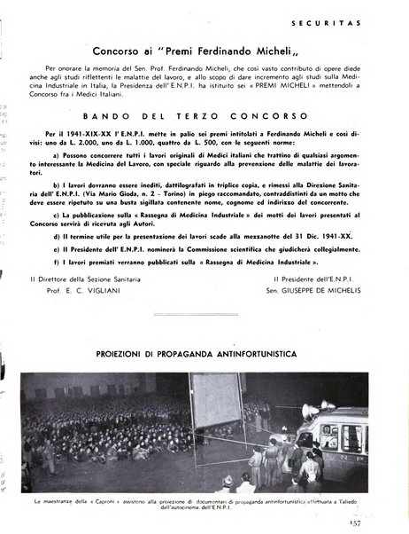 Securitas rassegna della sicurezza e dell'igiene nell'industria e nell'agricoltura - Anno 14, n. 4 (apr. 1927)-anno 65, n. 5/12 (1981)