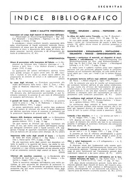 Securitas rassegna della sicurezza e dell'igiene nell'industria e nell'agricoltura - Anno 14, n. 4 (apr. 1927)-anno 65, n. 5/12 (1981)