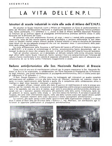 Securitas rassegna della sicurezza e dell'igiene nell'industria e nell'agricoltura - Anno 14, n. 4 (apr. 1927)-anno 65, n. 5/12 (1981)