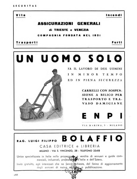 Securitas rassegna della sicurezza e dell'igiene nell'industria e nell'agricoltura - Anno 14, n. 4 (apr. 1927)-anno 65, n. 5/12 (1981)