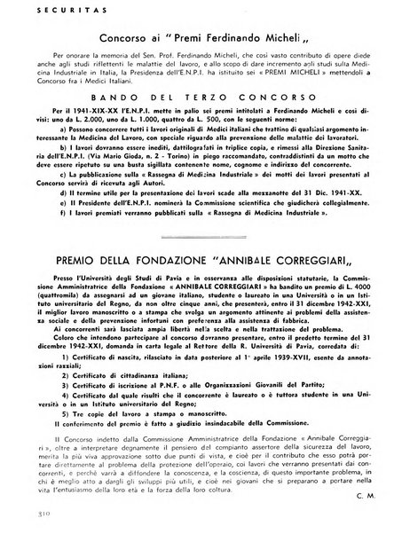 Securitas rassegna della sicurezza e dell'igiene nell'industria e nell'agricoltura - Anno 14, n. 4 (apr. 1927)-anno 65, n. 5/12 (1981)