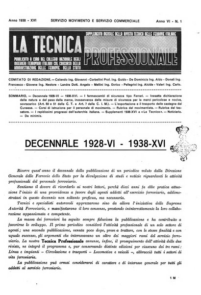 La tecnica professionale. Servizio lavori, linea e impianti raccolta di studi e notizie per l'istruzione del personale ferroviario